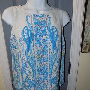 Lilly Pulitzer Iona Sleeveless Shirt Size S Womens